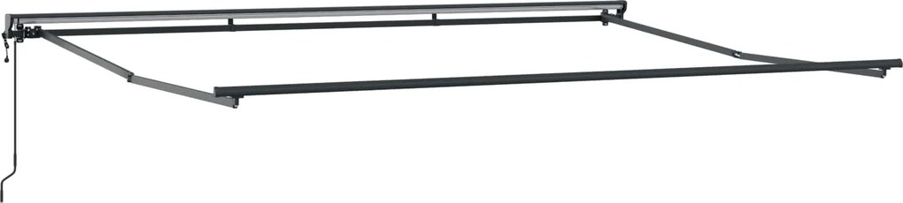 vidaXL Cadru copertină retractabil electric Antracit 4 x 2 m Oțel