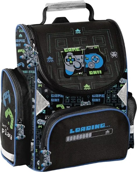 Servietă școlară pentru băieți - set din 4 piese