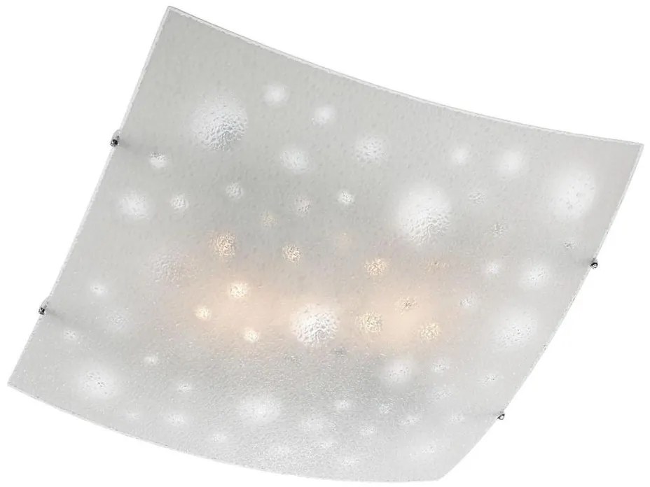 Redo 05-905 - Plafonieră ISIDE 2xE27/42W/230V, 39x39 cm, transparentă