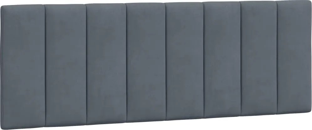 vidaXL Pernă tăblie de pat, Hanko, gri închis, 120 cm, catifea