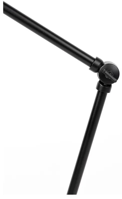 Veioză neagră cu abajur din metal (înălțime 70 cm) Jona – White Label