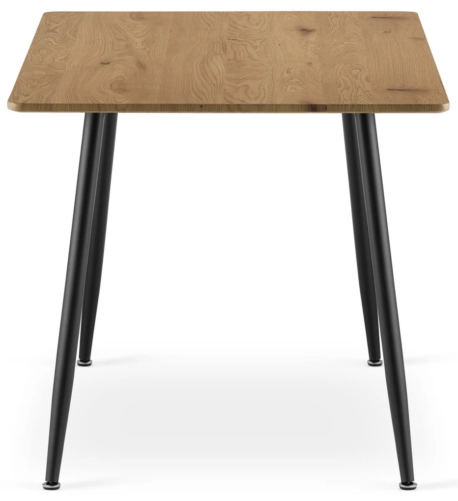 Masa de sufragerie cu blat in decor stejar WERONA 120x80