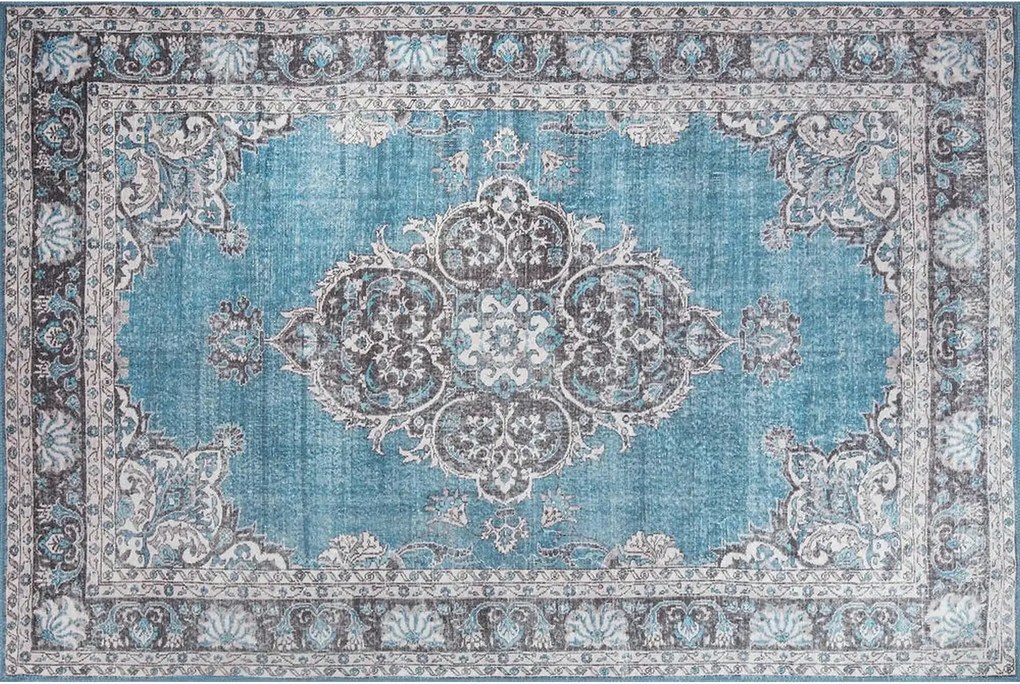 Covor BLUES CHENILLE, 75x150 cm, forma dreptunghiulara, poliester, alb