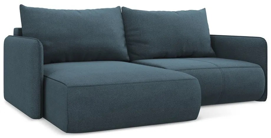 Colțar albastru extensibil/cu spațiu de depozitare (cu colț pe partea stângă) Nanea – Makamii