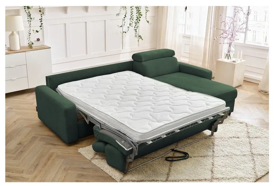 Colțar verde închis extensibil (cu colț variabil) Monaco – Bobochic Paris