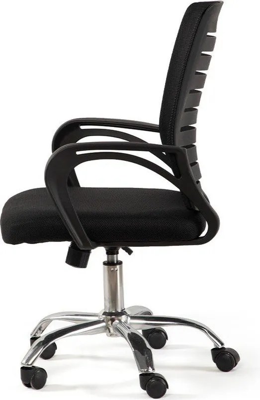 Scaun de birou negru tapițat Evon – Bonami Essentials