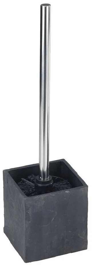 Recipient pentru perie SLATE ROCK + perie WC, WENKO
