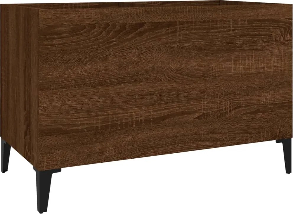 vidaXL Dulap pentru discuri stejar maro 74,5x38x48 cm lemn prelucrat
