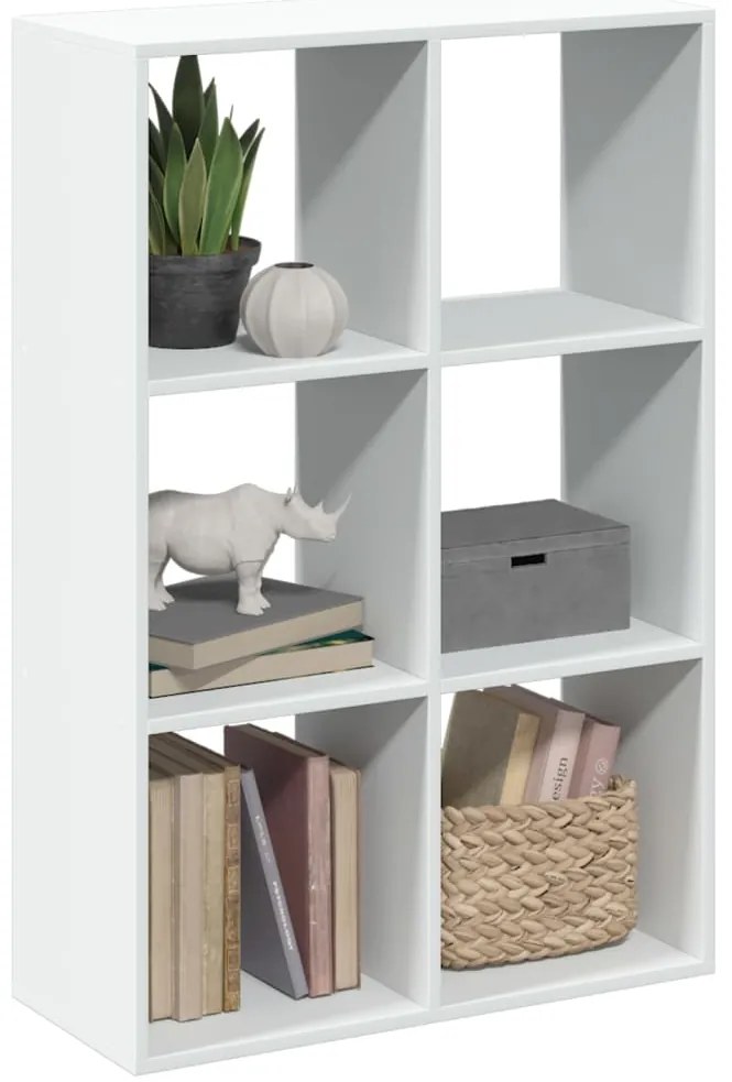 vidaXL Bibliotecă/separator cameră alb 69,5x29x103,5 cm lemn prelucrat
