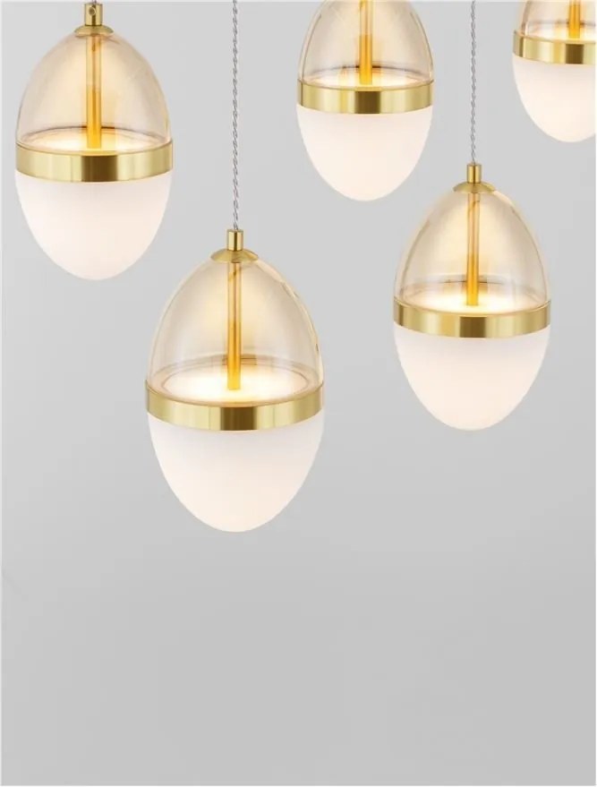 Lustra cu 5 pendule LED design modern Egna
