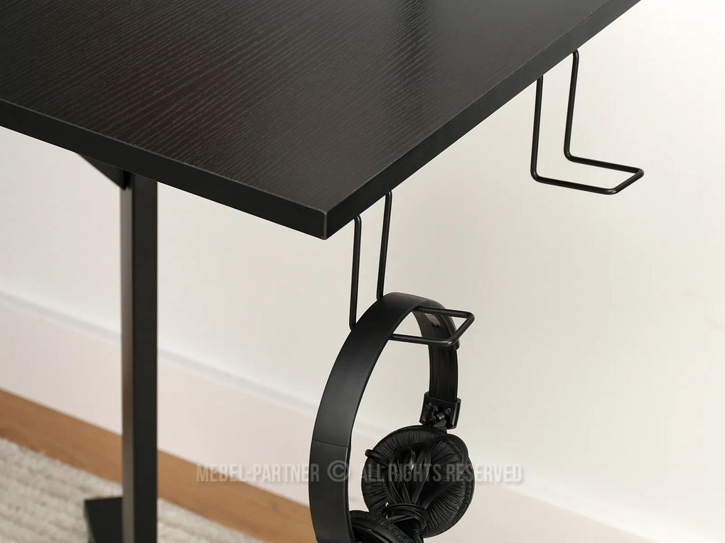 Masă PC Matts C (lemn negru + negru). 1109794