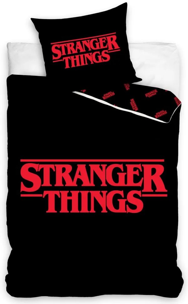 Stranger Things Titel husă de pat 140×200cm, 70×90 cm