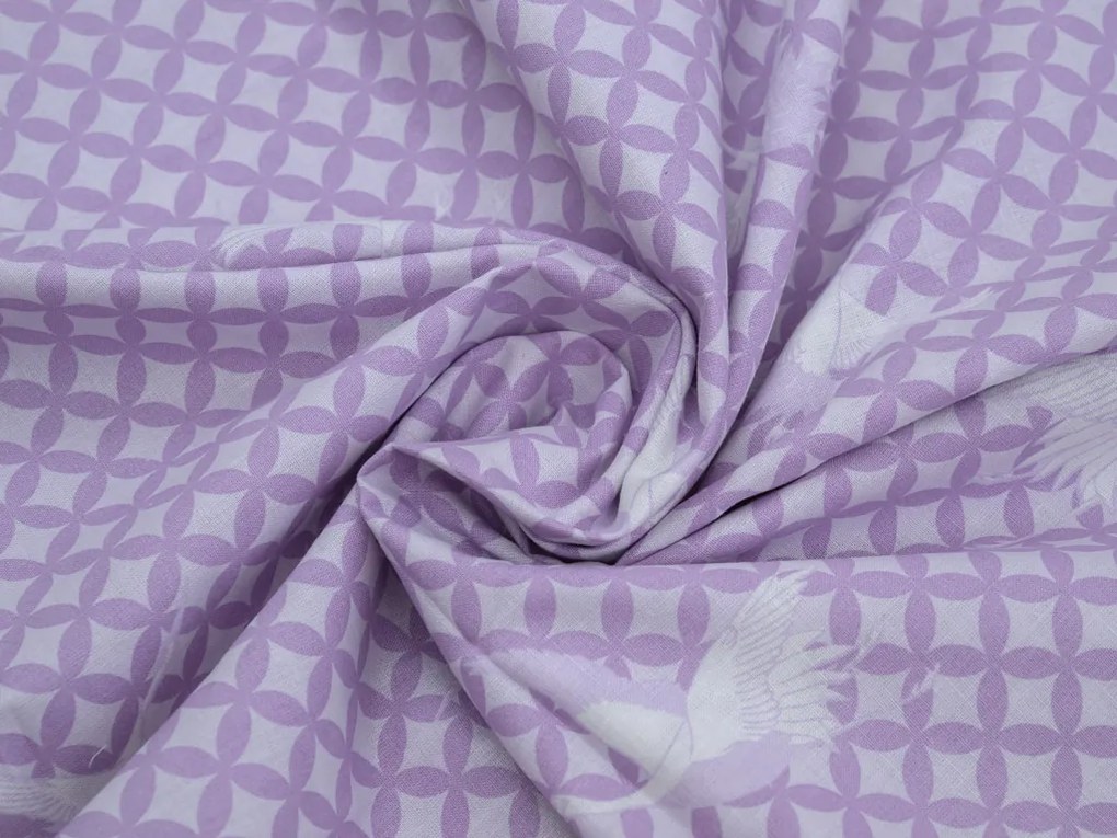 Lenjerie de pat din bumbac LILAC MEADOW mov Dimensiune lenjerie de pat: 70 x 80 cm | 140 x 200 cm