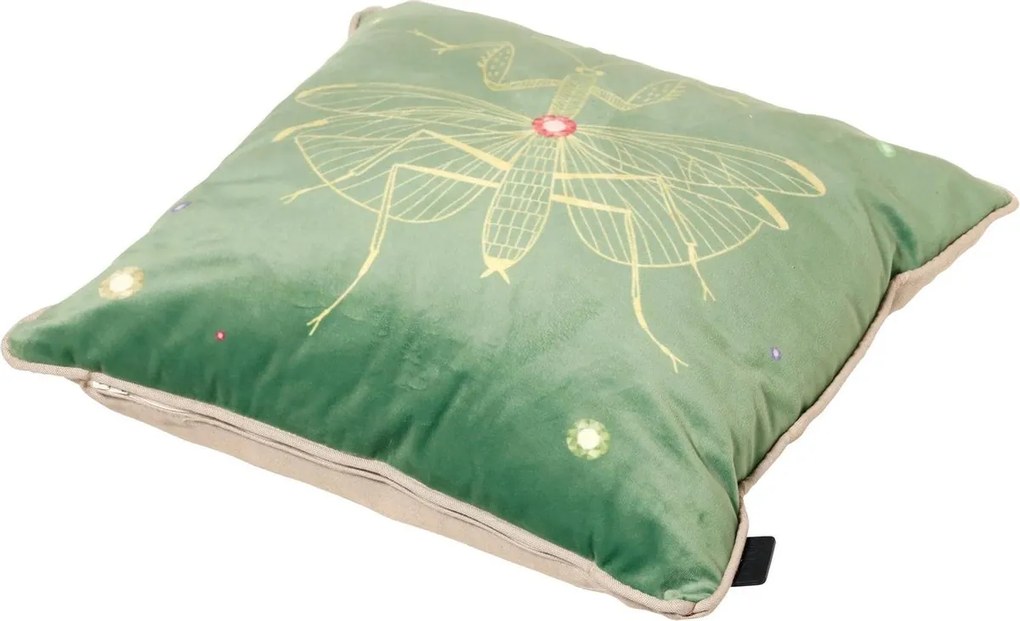 Perna decorativa INSECT 45x45 cm, verde