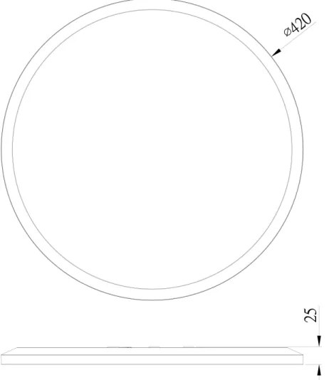 Plafonieră LED pentru baie Globo 41562-24B SAPANA LED/24W/230V IP44