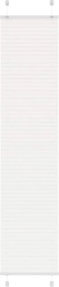 vidaXL Jaluză plisată alb 40x200 cm Lățime țesătură 39,4cm poliester