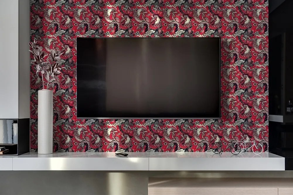 Panou decorativ pvc Șarpe și cocoș