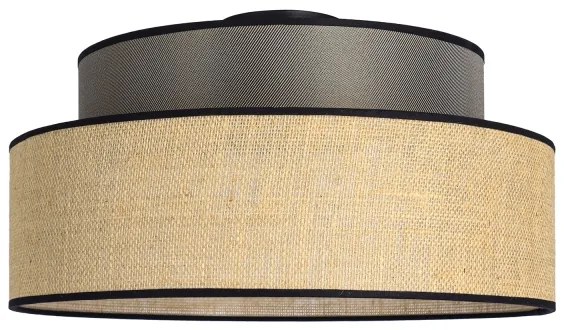 Plafonieră BOHO 1xE27/60W/230V maro/bej