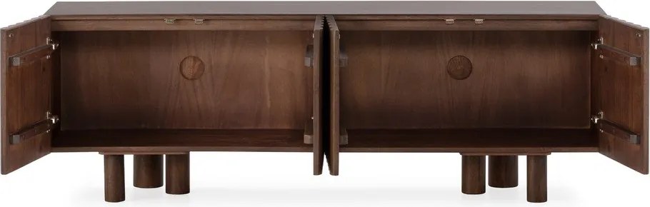 Comodă TV maro din lemn de mango 160x55x40 cm Tamira – MOME