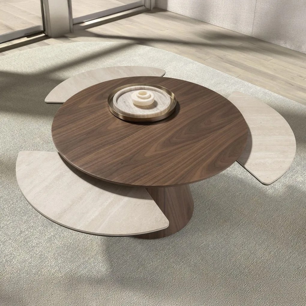 Masuta extensibila design LUX Walnut