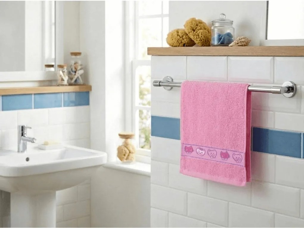 Prosop de maini KIDS pentru copii 30x50 cm roz