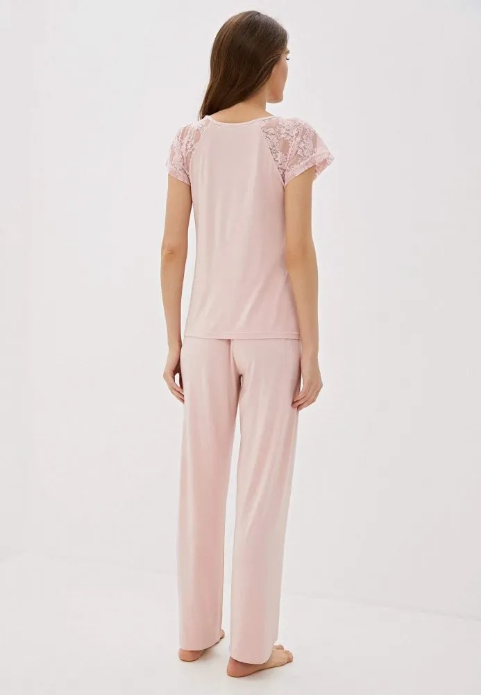 Pijamale femei SUSANA din bambus XL Albastru deschis / Light blue