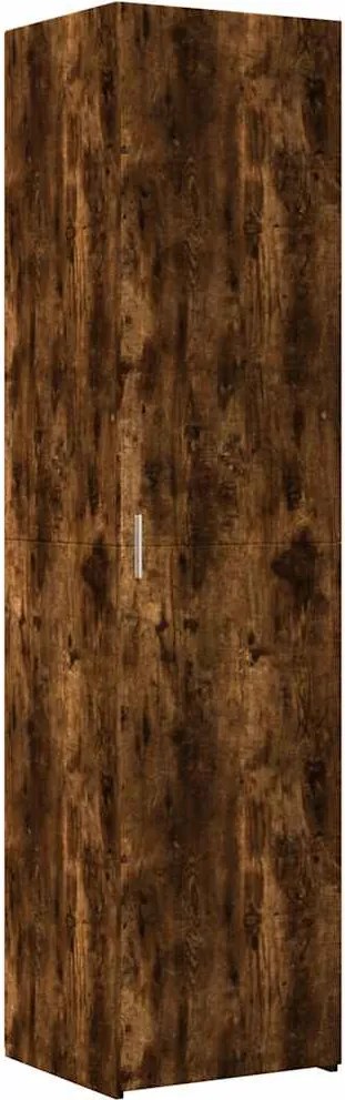 vidaXL Dulap înalt, stejar fumuriu, 45x42,5x185 cm, lemn compozit
