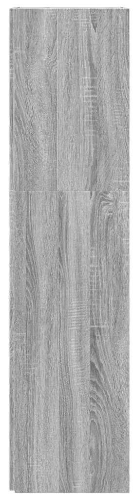 Dulap coltar, gri sonoma, 33x33x132 cm, lemn prelucrat 1, sonoma gri, 33 x 33 x 132 cm