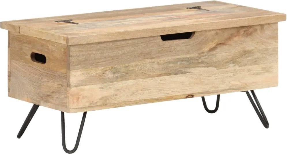 vidaXL Cufăr, 90 x 40 x 45 cm, lemn masiv de mango