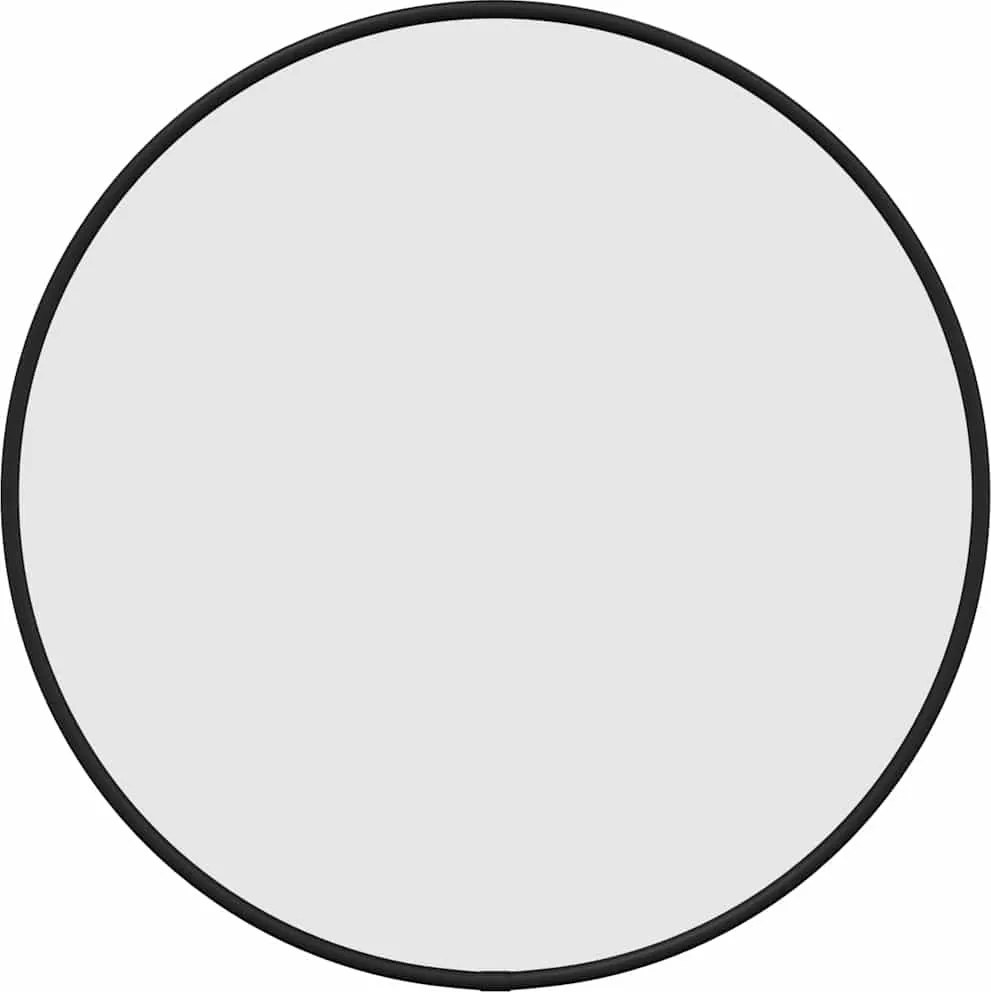 vidaXL Oglindă de perete rotundă, negru, Ø 40 cm