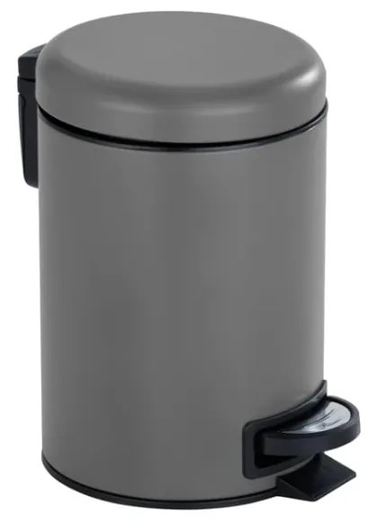 Coș de gunoi gri cu pedală din oțel 3 l Leman – Wenko