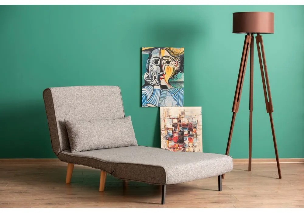 Fotoliu gri deschis Folde – Artie