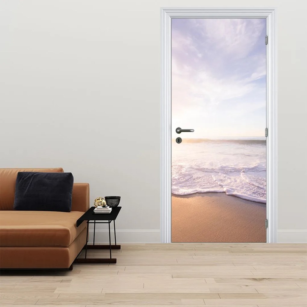Fototapet pentru ușă - Plaja cu nisip (95x205cm)
