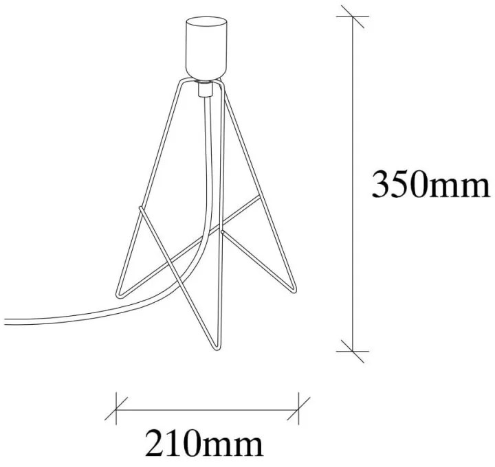 Lampa de masa Elefant 521SHN2224, 35x21 cm, Metal, IP20, E27, Bronz