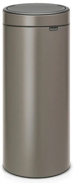 Brabantia Touch Bin New 650007, 30 L, închidere silențioasă și lină, gri