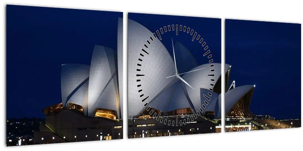 Tabloul Sydney nocturn (cu ceas) (90x30 cm)