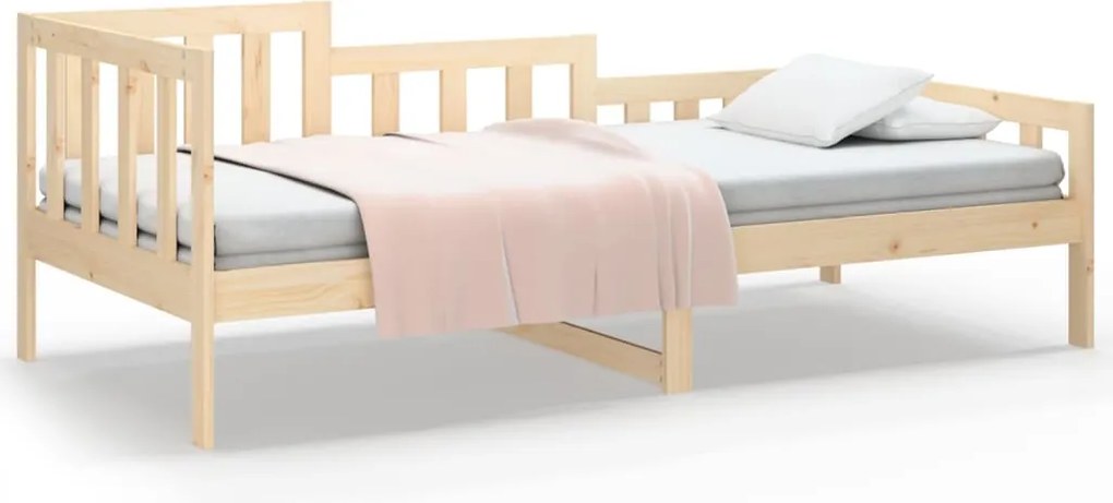 vidaXL Pat de zi fără saltea, 90x190 cm, lemn masiv de pin