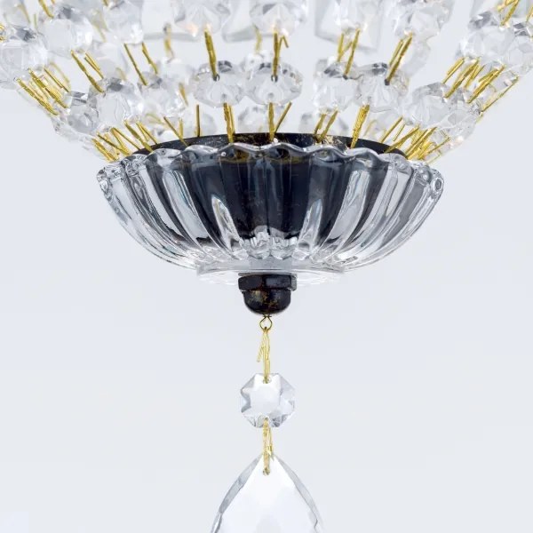 Lustră de cristal pe lanț Orion HL 6-1498/1 ARILA 1xE27/60W/230V maro/patină