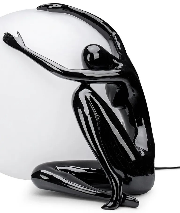 Lampa de podea decorativa cu design original Woman 50 negru