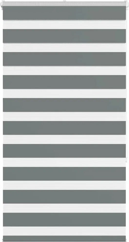 vidaXL Jaluzea tip zebra gri închis lățime țesătură 80,9 cm poliester