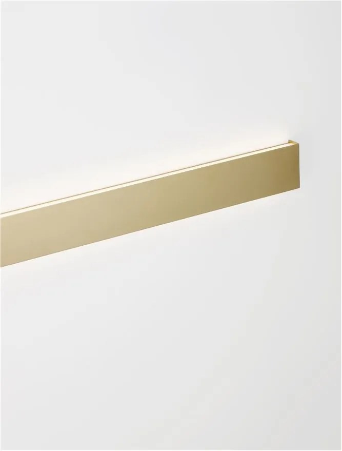 Aplica LED pentru baie cu protectie IP44 SELINE aurie L-90cm