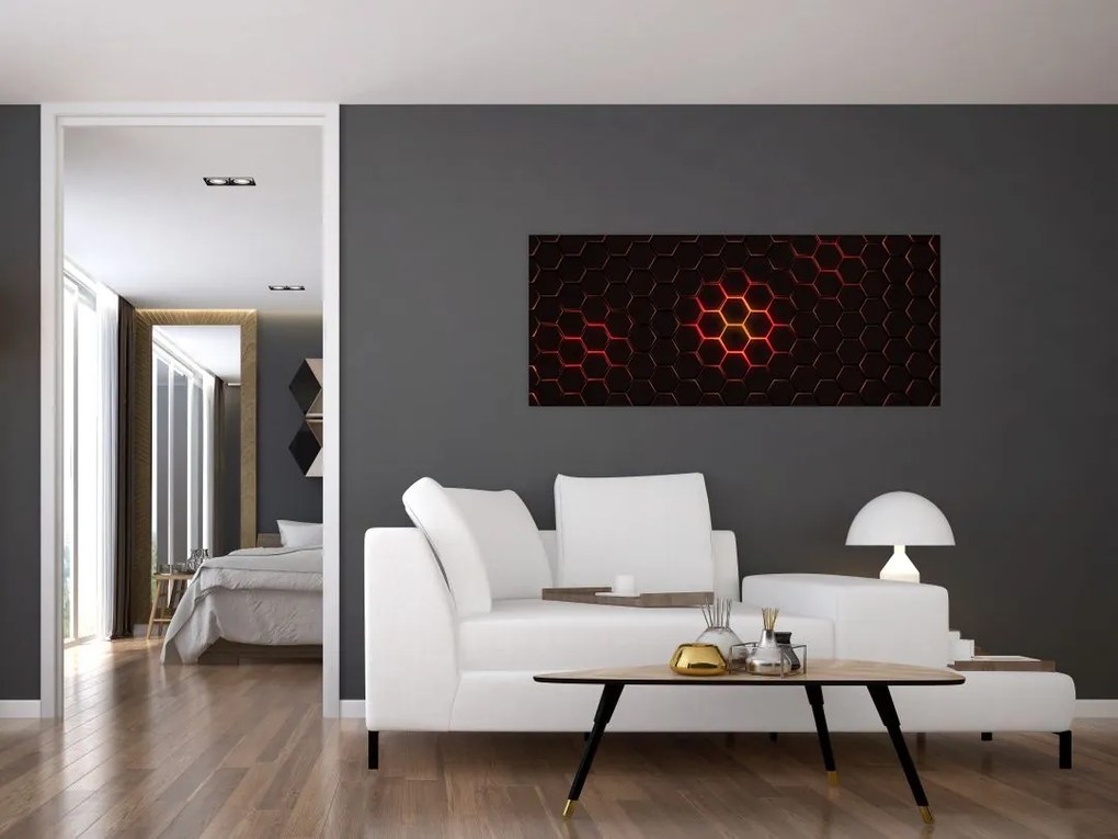 Tablou cu sârmă (120x50 cm)