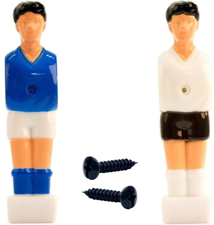 Set 22 figurine de fotbal alb-albastru 2,5 x 10,5 x 2 cm