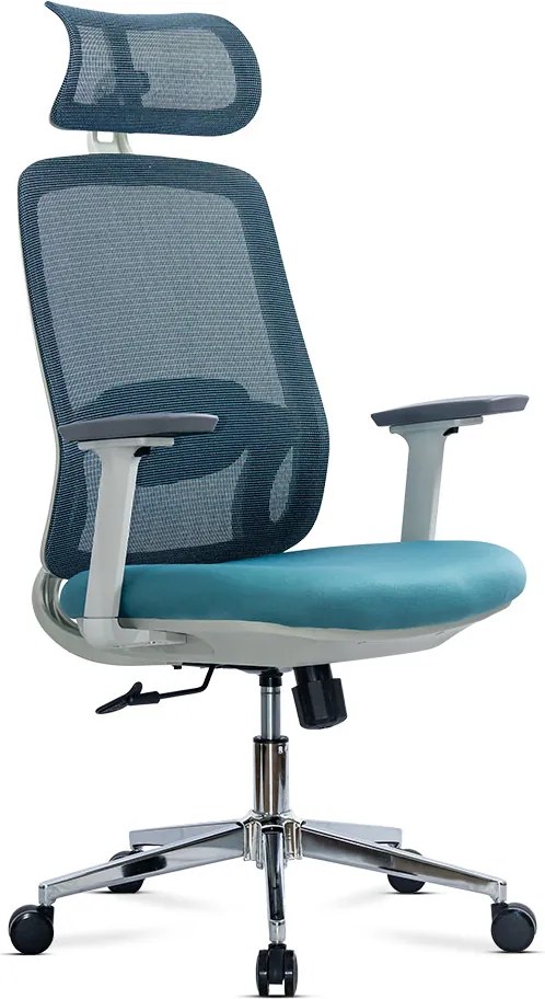 RESIGILAT - Scaun de birou ergonomic din mesh OFF 403 albastru