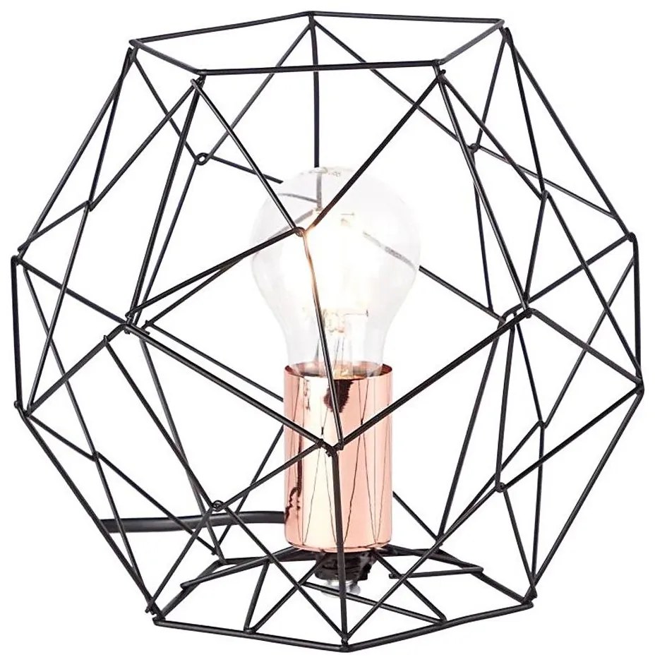 Lampă de masă Brilliant SYNERGY 1xE27/60W/230V negru/cupru