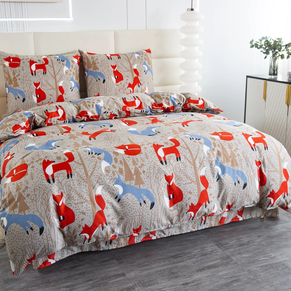 Lenjerie de pat din microfibra RED FOX maro Dimensiune lenjerie de pat: 70 x 90 cm | 140 x 200 cm