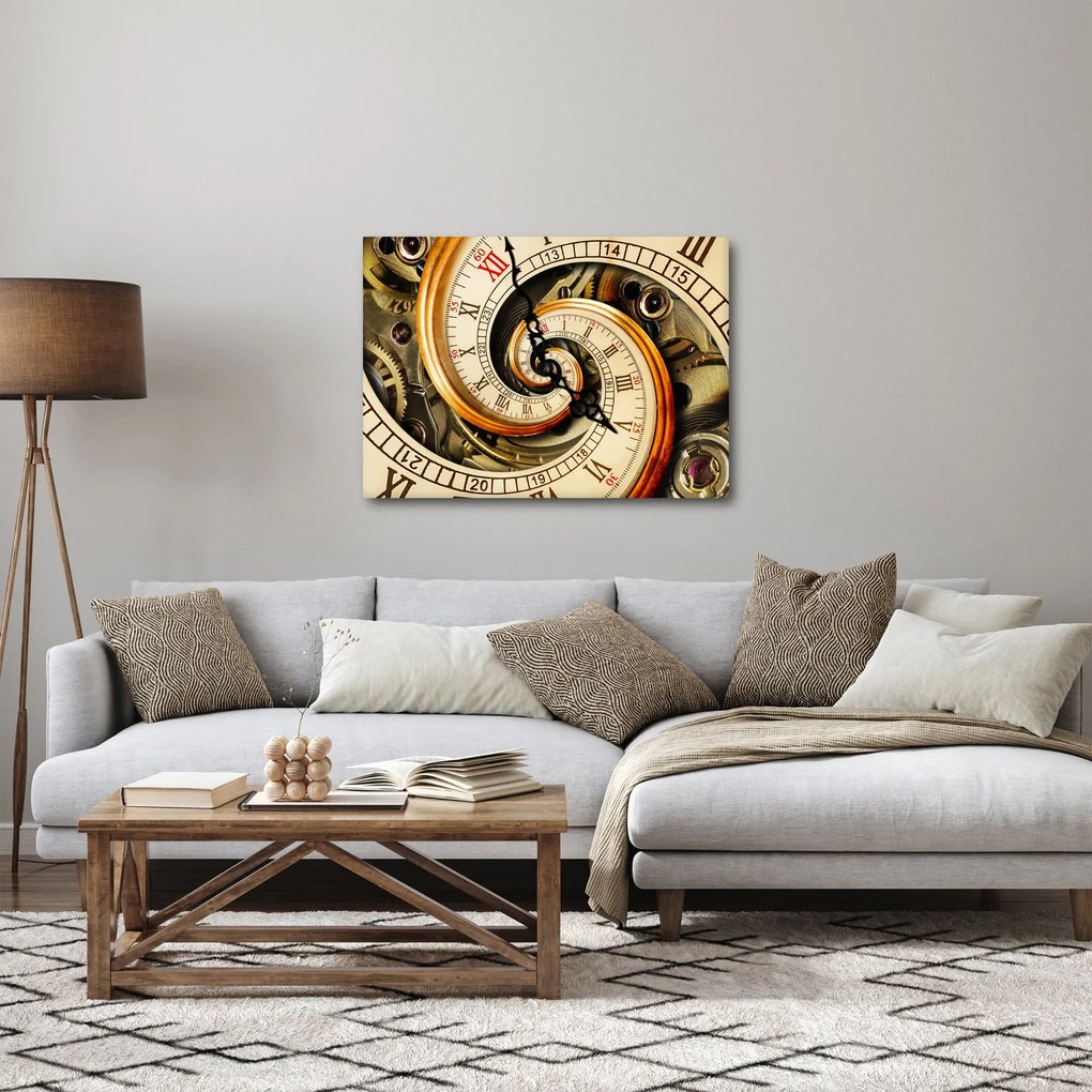 Tablou cu ceas (70x50 cm)