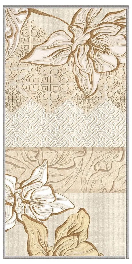Covor tip traversă bej lavabil 58x140 cm Sandy – Oyo Concept