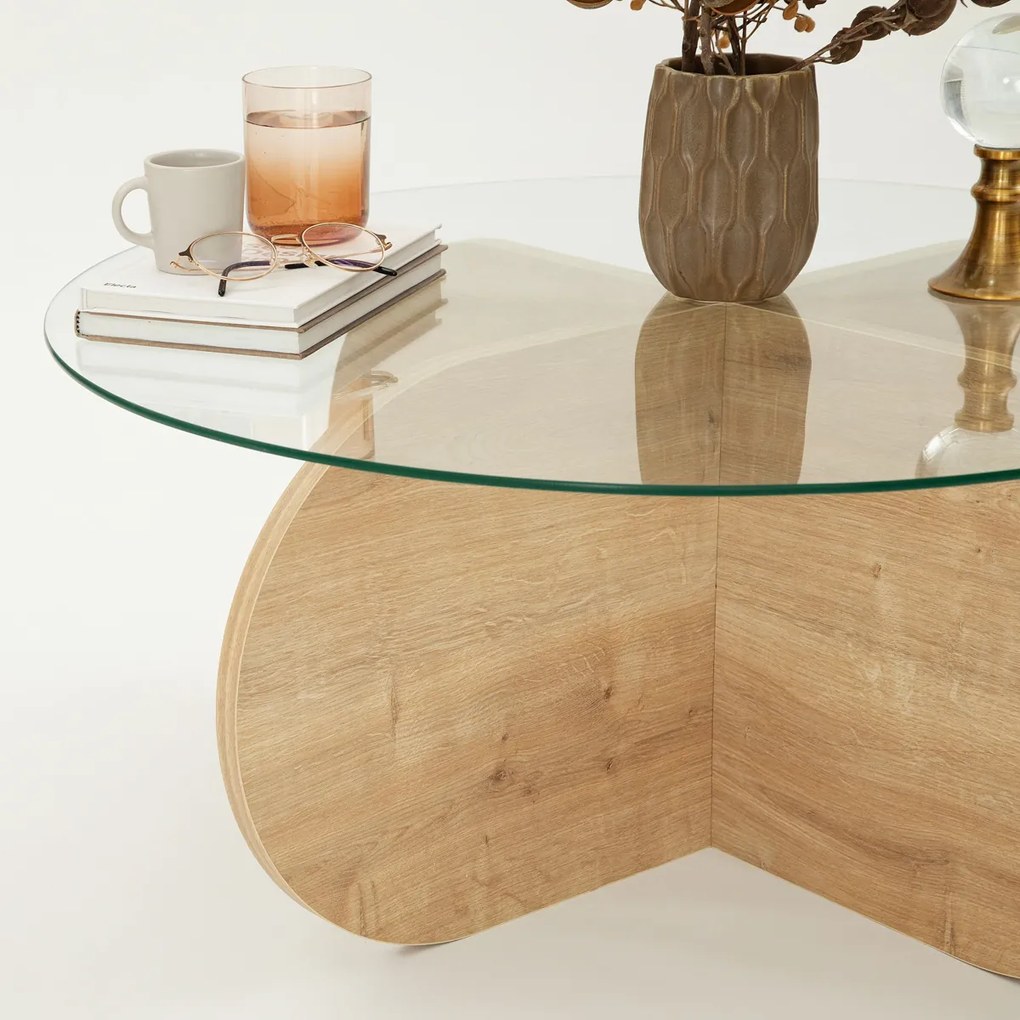 Măsuță de cafea Bubble Sapphire Oak
