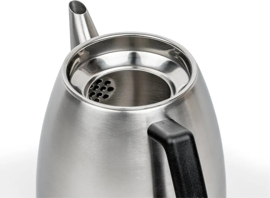 Ceainic argintiu cu filtru din oțel inoxidabil 1,1 l Duet Odense – Bredemeijer